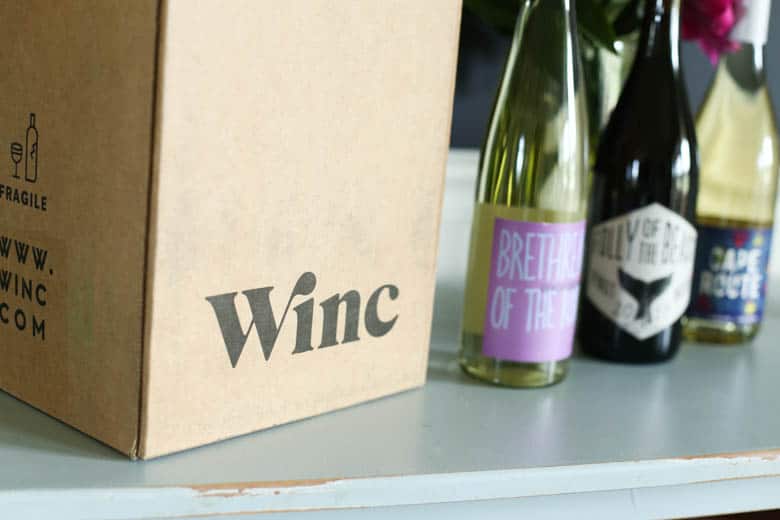 Winc box with wine