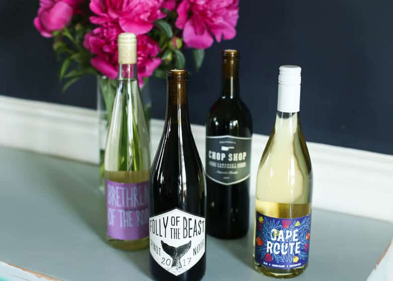 Winc wine bottles