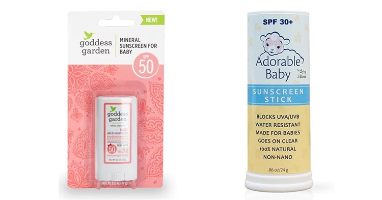 Safe sunscreen for kids: sticks