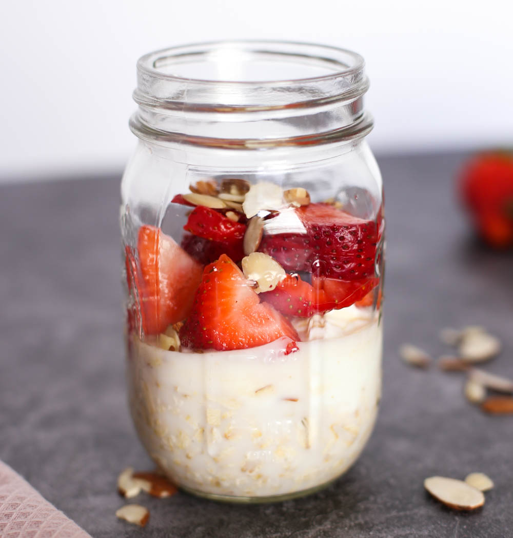 AshandRoh Spoon mason Overnight Oats Jars, Overnight Oats