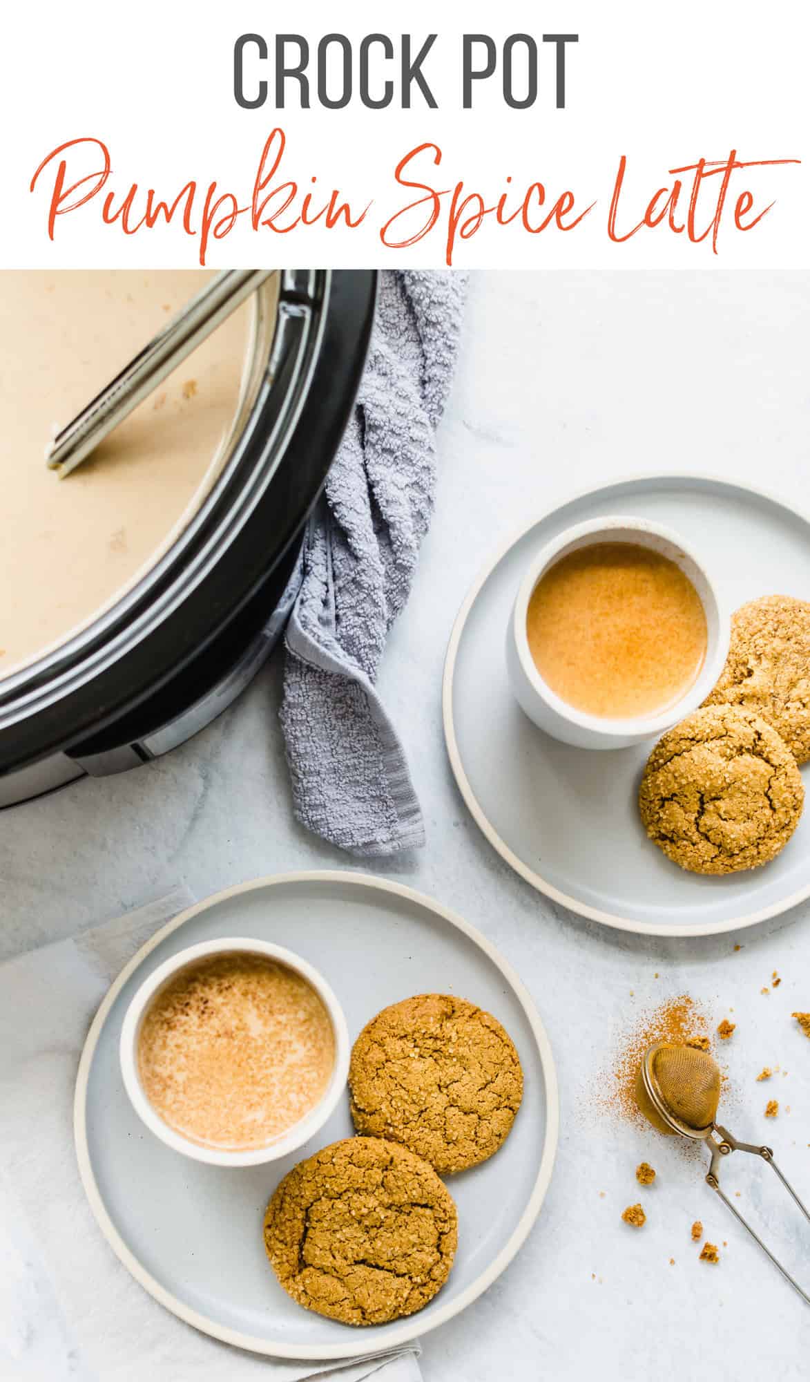 Slow cooker pumpkin spice latte recipe