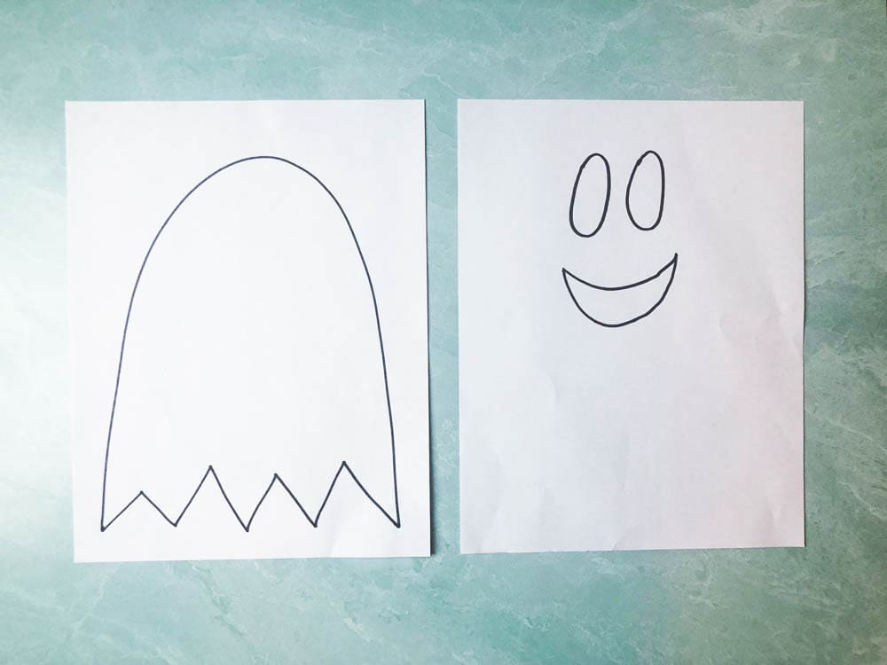 Puffy Ghost Craft {with Free Ghost Template} - Thriving Home