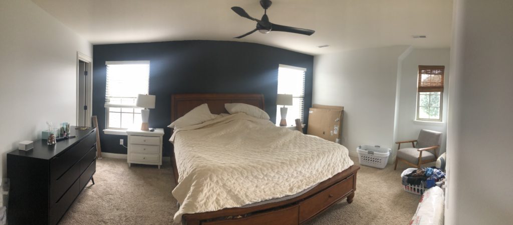 Master bedroom in progress