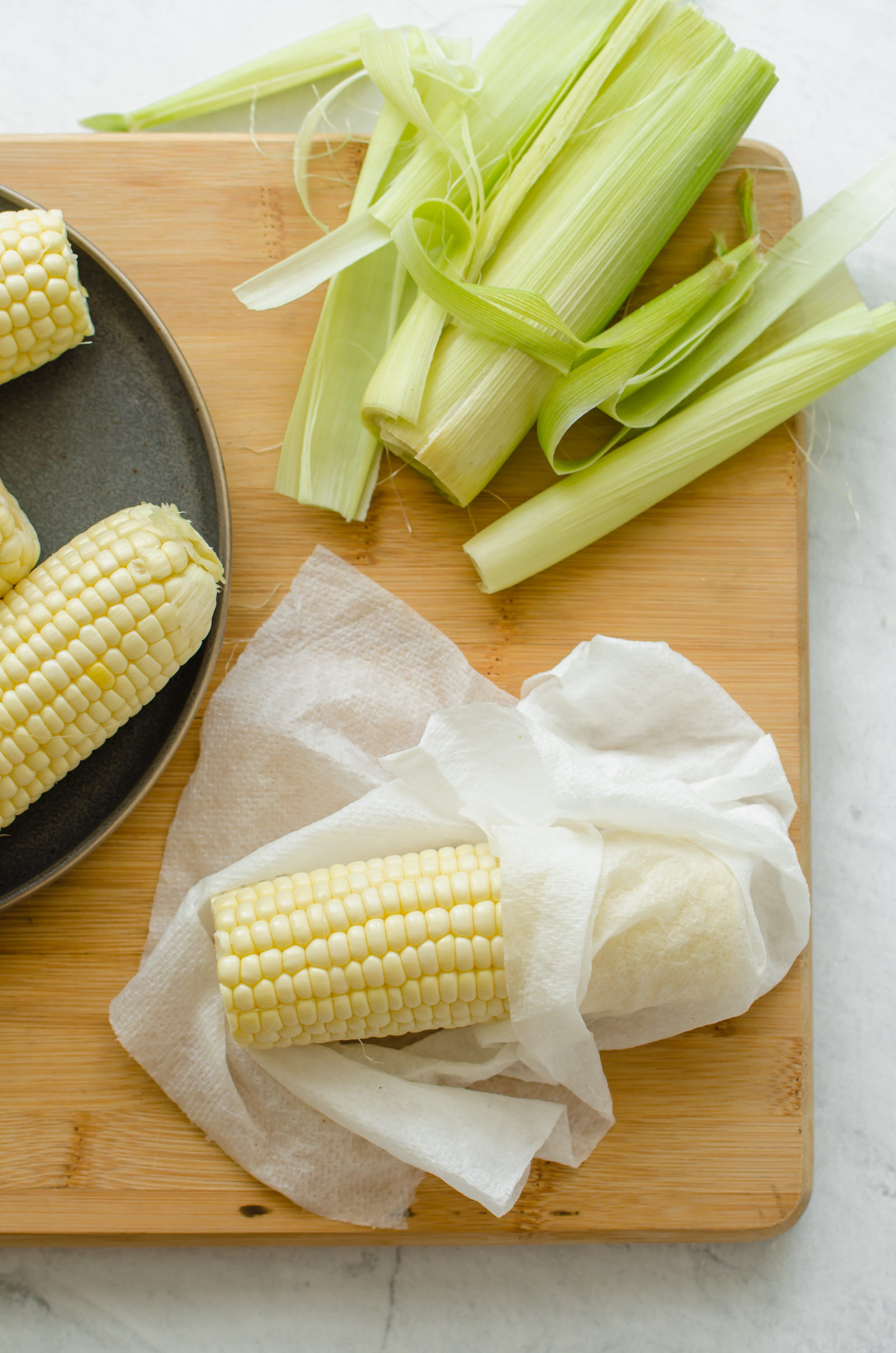 How to Microwave Corn on the Cob (NoBoil Method!)