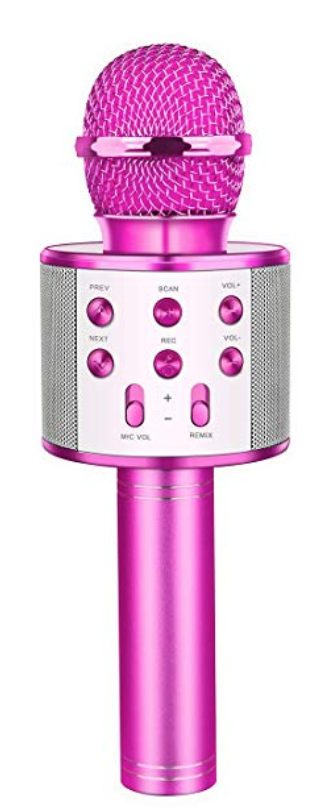 Pink microphone