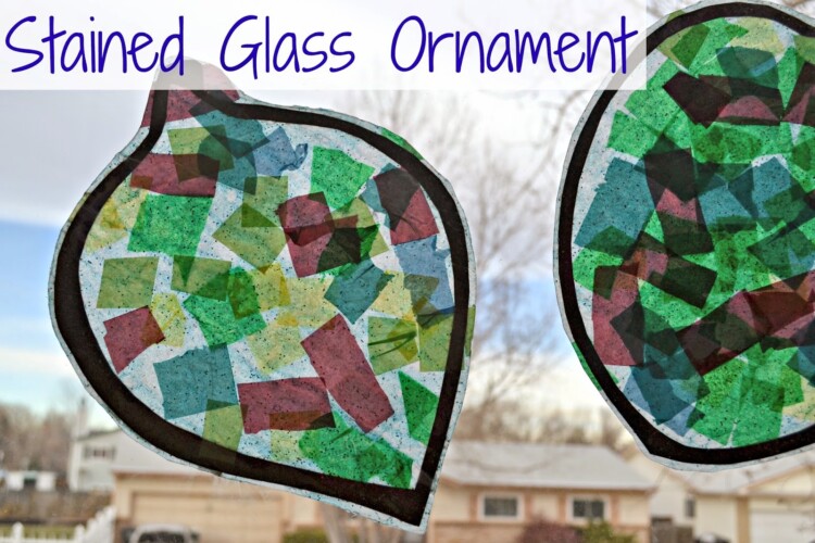 stained glass ornament craft