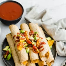 Slow Cooker Chicken and Cheese Taquitos-image