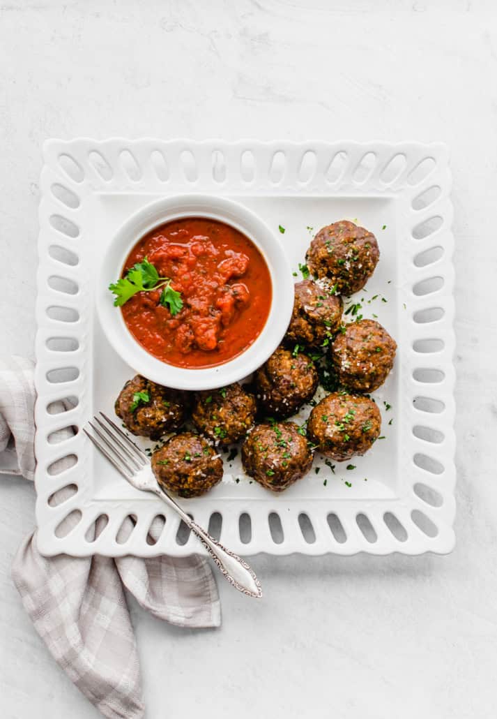 baked Italian meatballs (freezer friendly)