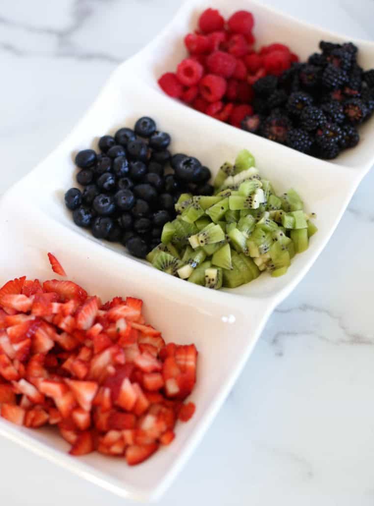 Chopped fruit