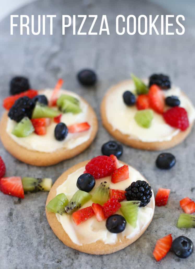 Fruit pizza cookies