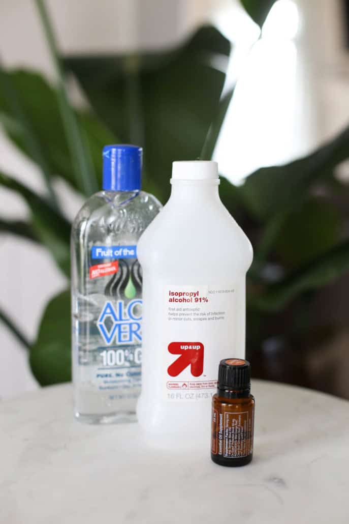 Ingredients for DIY Hand Sanitizer