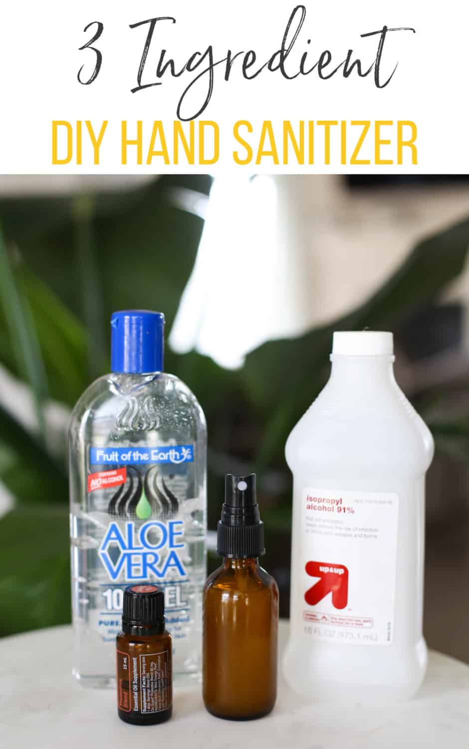 How To Make Your Own Hand Sanitizer Only 3 Ingredients 2292