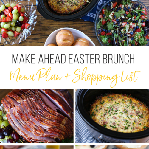 collage image of Easter Brunch recipes that you can make ahead