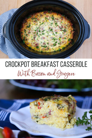 Crockpot Breakfast Casserole {Crowd Pleaser!} - Thriving Home