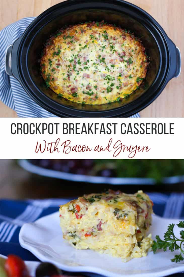 Crockpot Breakfast Casserole Crowd Pleaser! - Thriving Home
