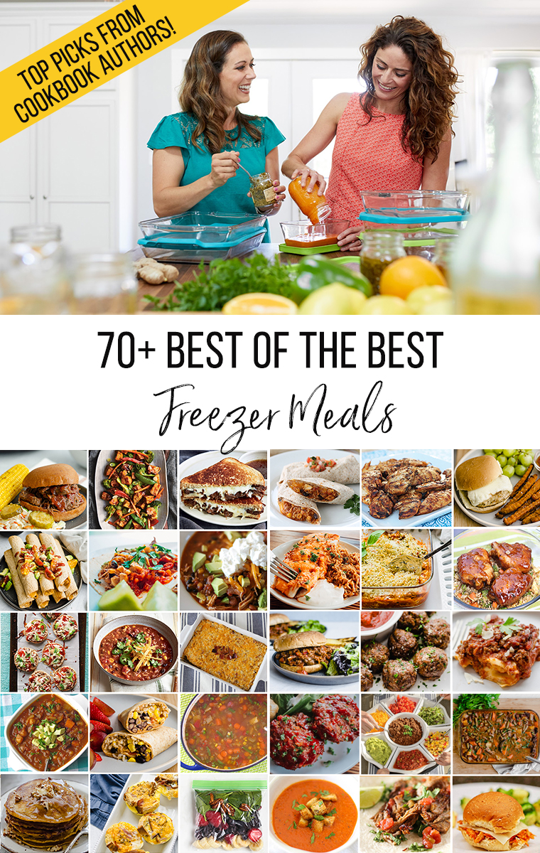 Collage of 70+ Best of the Best Freezer Meals.