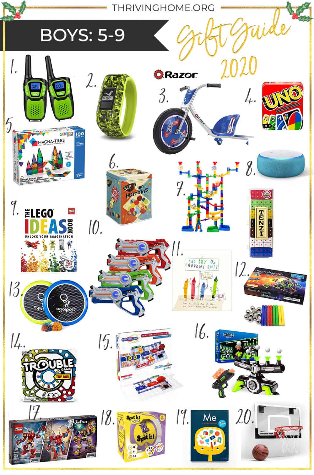 2020 Holiday Gift Guide for Young Boys (Ages 5-9)