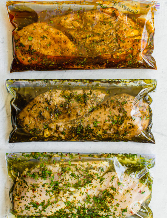 chicken marinade in freezer bags