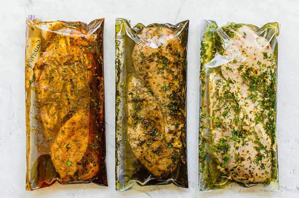 chicken marinade in freezer bags