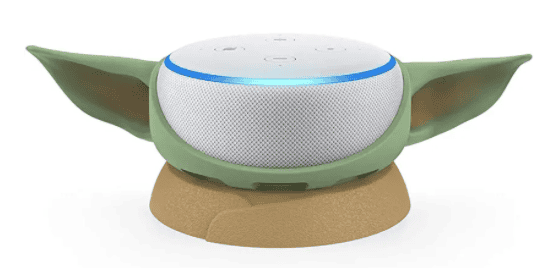 Echo Dot in Mandalorian Holder