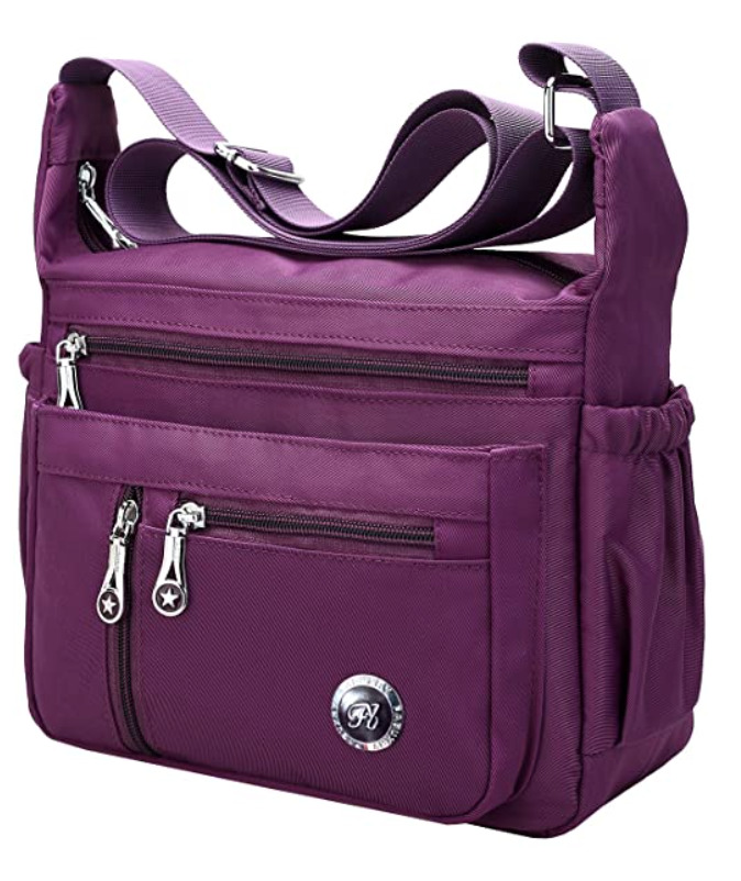 Crossbody purple purse
