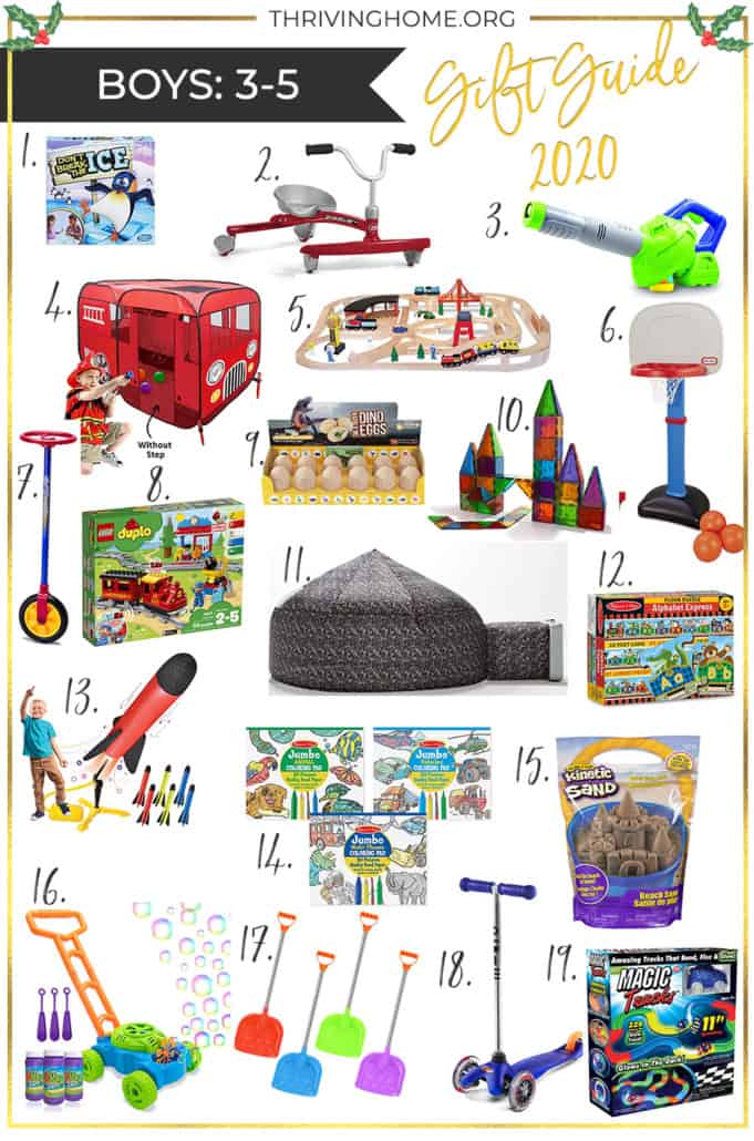 Gift ideas for preschool boys