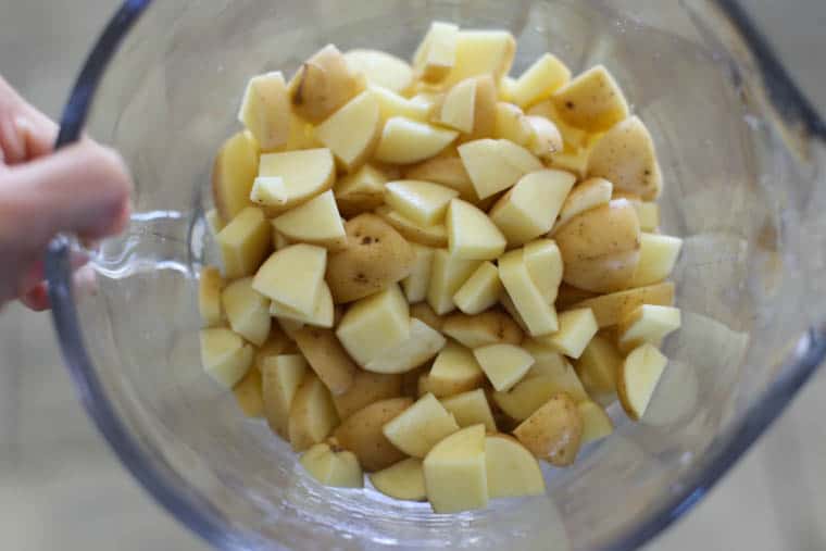 Diced yukon potatoes 