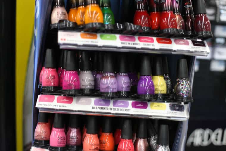 Nail polish display