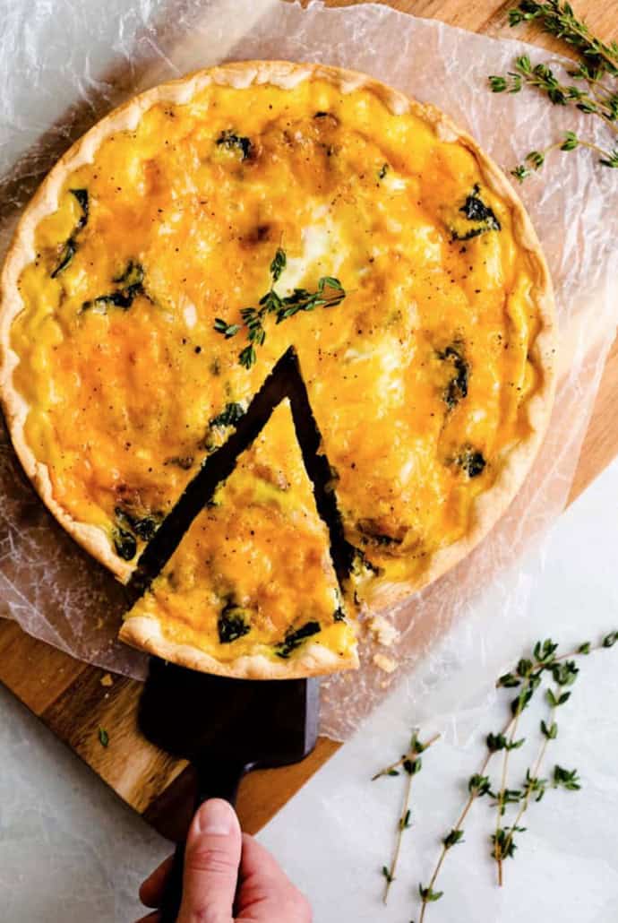 ham and cheese quiche