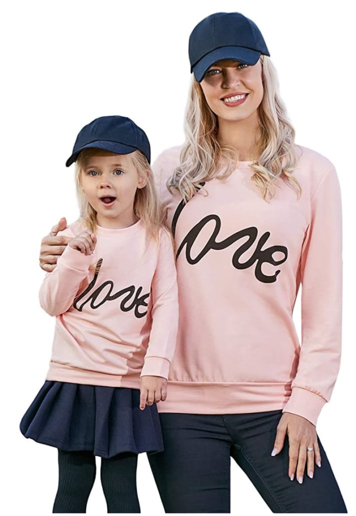 Mommy and me matching sweatshirts