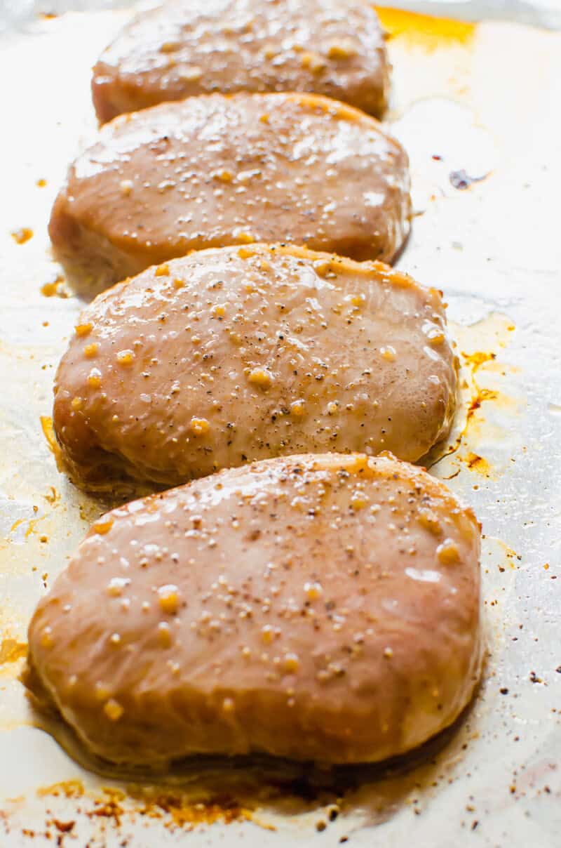 Sweet & Savory Baked Boneless Pork Chops (4 Ingredients!)