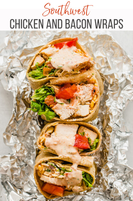 The BEST Southwest Chicken Wraps {So Easy!} - Thriving Home