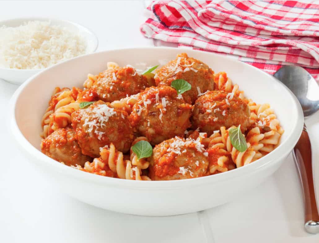 meatballs in a bowl