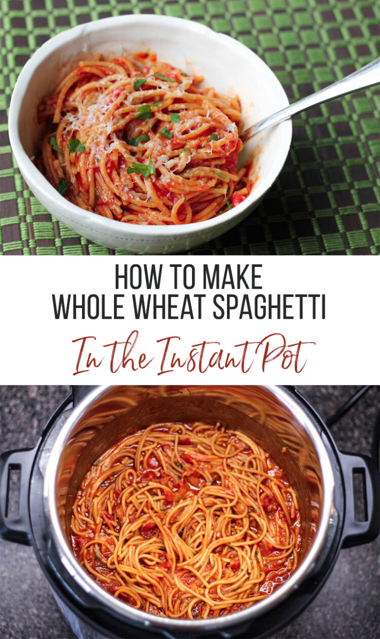 4-Ingredient Instant Pot Spaghetti (Only Use One Pot!)