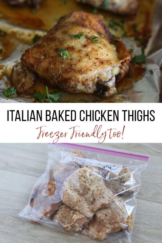 Main image for italian baked chicken thigh post