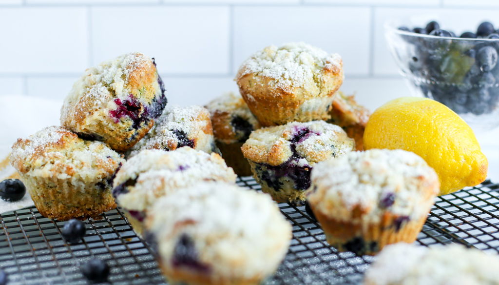 Blueberry avocado muffins 
