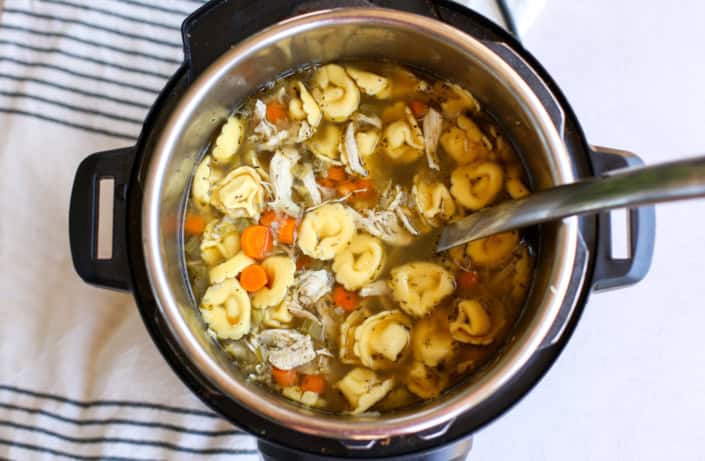 Easy Instant Pot Tortellini Soup