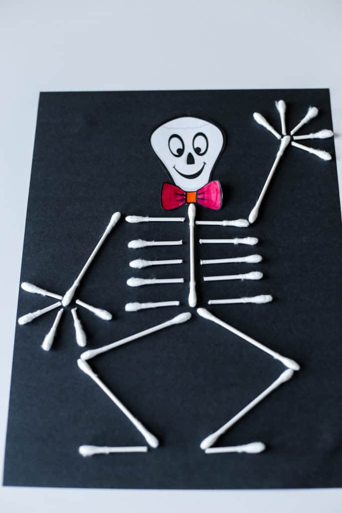 Q Tip Skeleton Craft