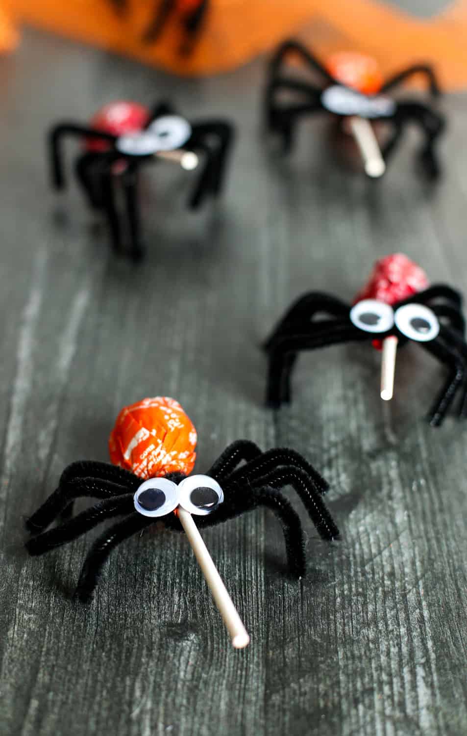 Easy Pipe Cleaner Spider Craft