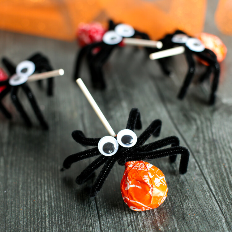 Lollipop Spider craft.