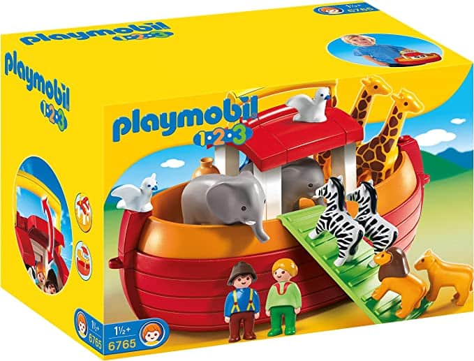 Stock photo of the box that the Playmobil Noah's Ark comes in.