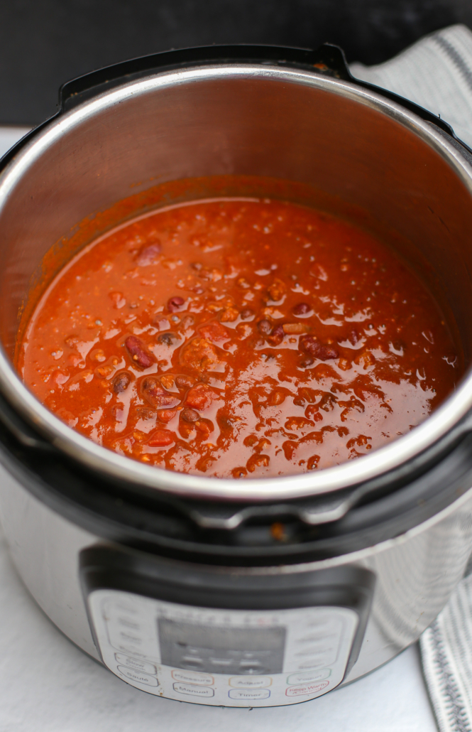 Chili made in the Instant Pot