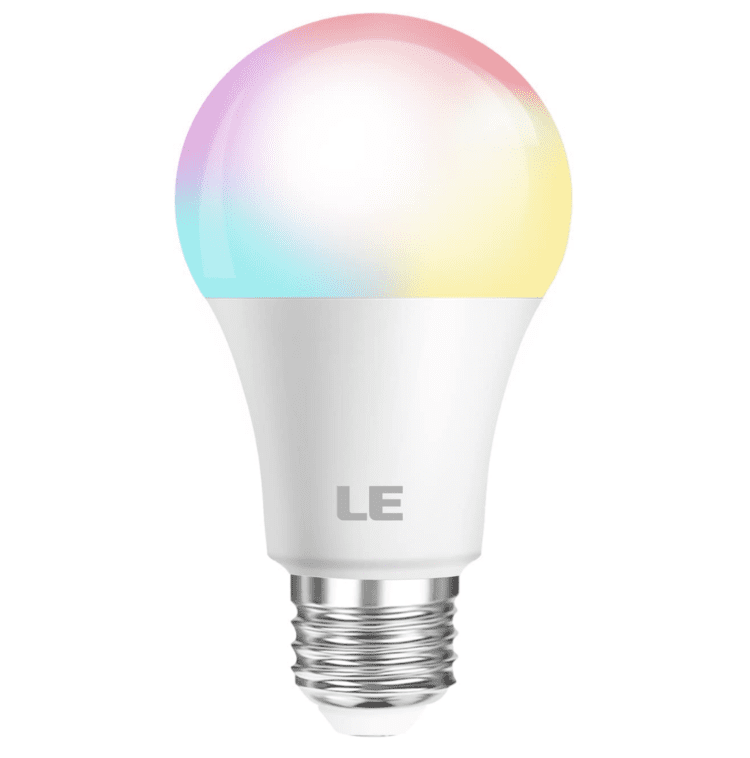 LED color changing light bulb.