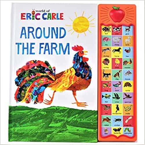 Cover of an Eric Carle "Around The Farm" sound book.
