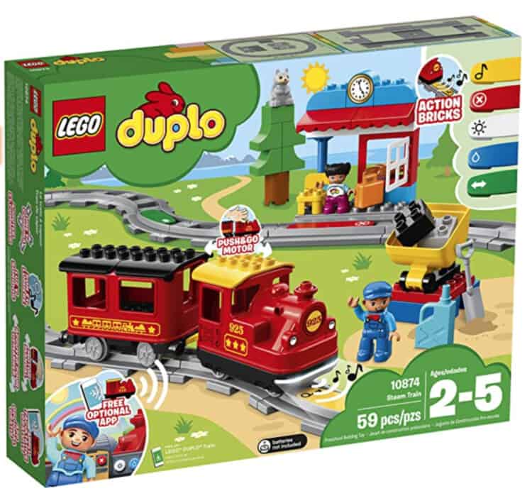 Stock photo for the box containing the Duplo Train Set.