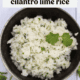 A bowl of Cilantro Lime Rice.