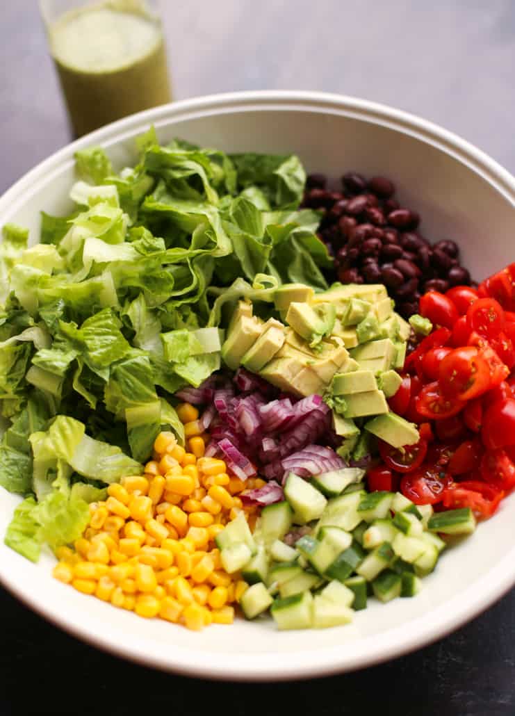 Mexican Chopped Salad - The Café Sucre Farine