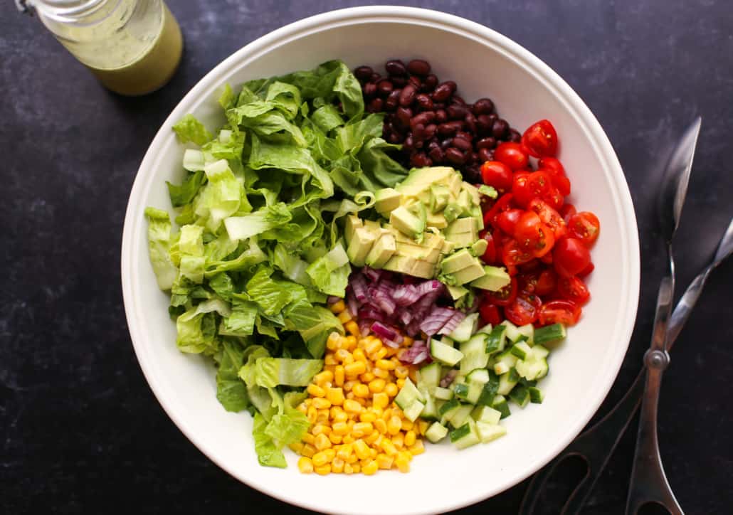 Mexican Chopped Salad Great for Groups! - Thriving Home