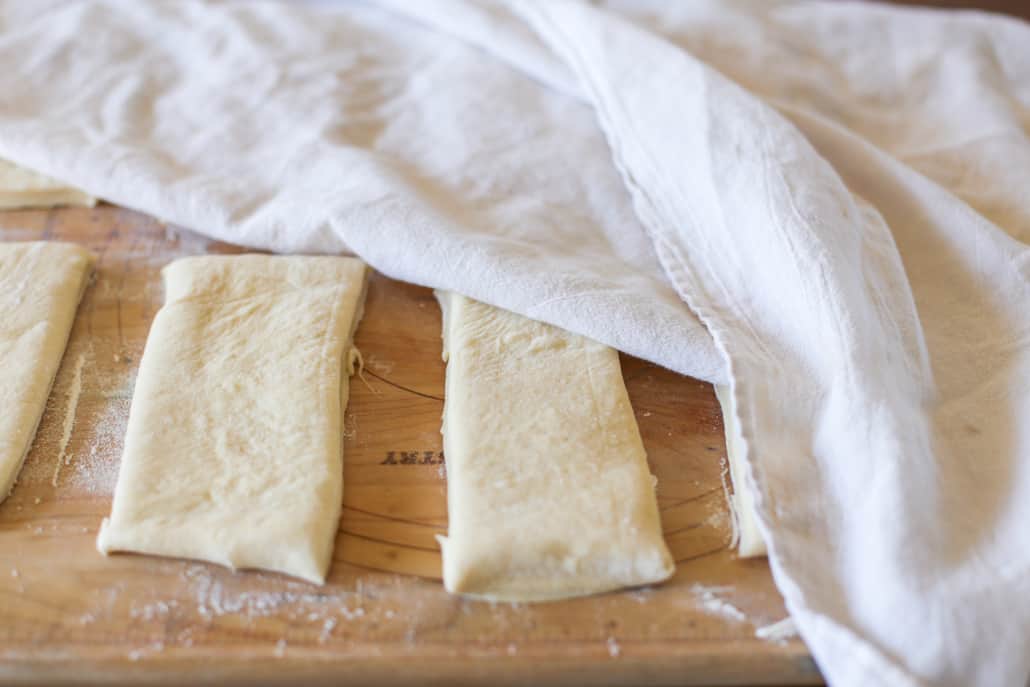 Panini bread dough rising 