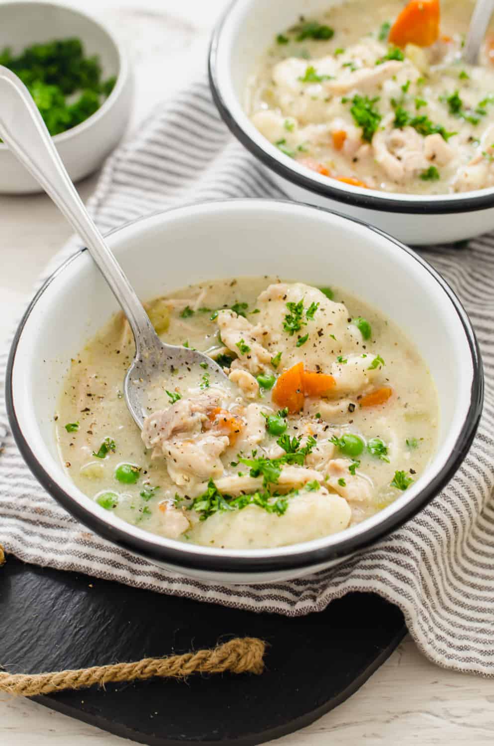 Crock Pot Chicken and Dumplings {Featured on Hallmark} Thriving Home